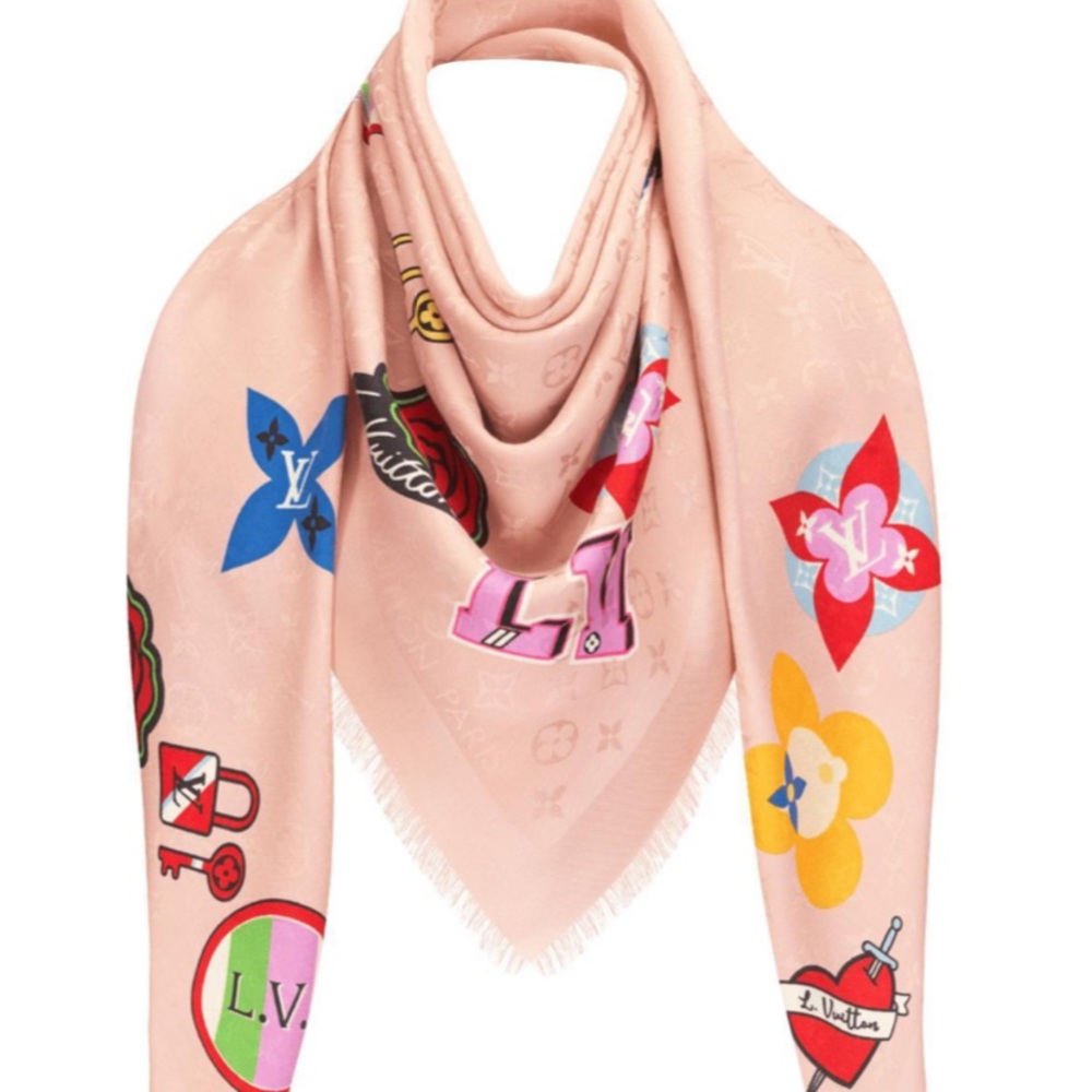 ISO LOUIS VUITTON STORIES SHAWL
